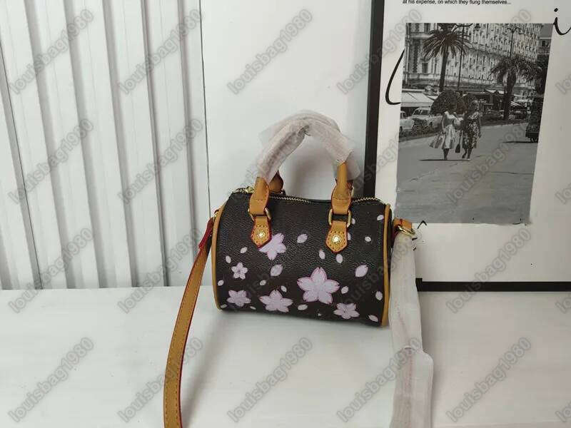 Shoulder Bags Cherry Sunflower Murakami Designer Mini 16Cm Shoulder Bag Women Leather Crossbody Luxury Tote Purse Handbag Dhgate