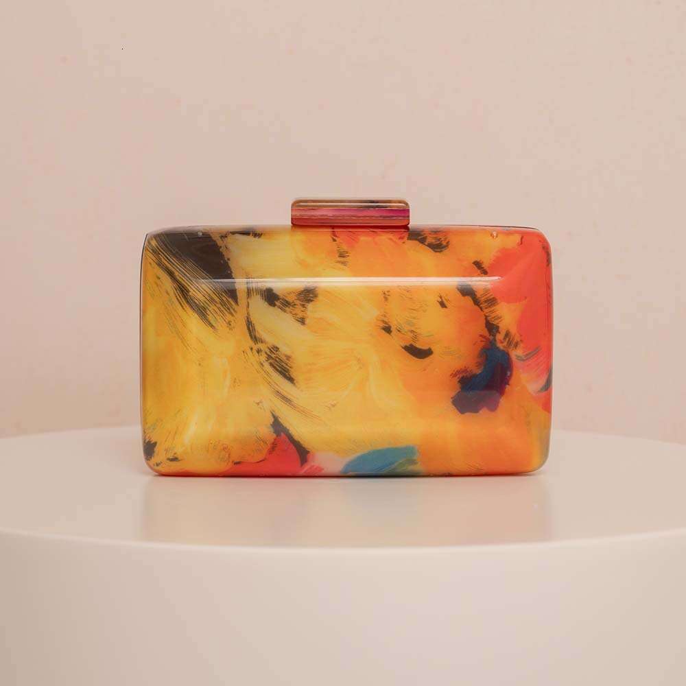 Evening Zebra Pattern Trendy Acrylic Shoulder Chain Bag for Women