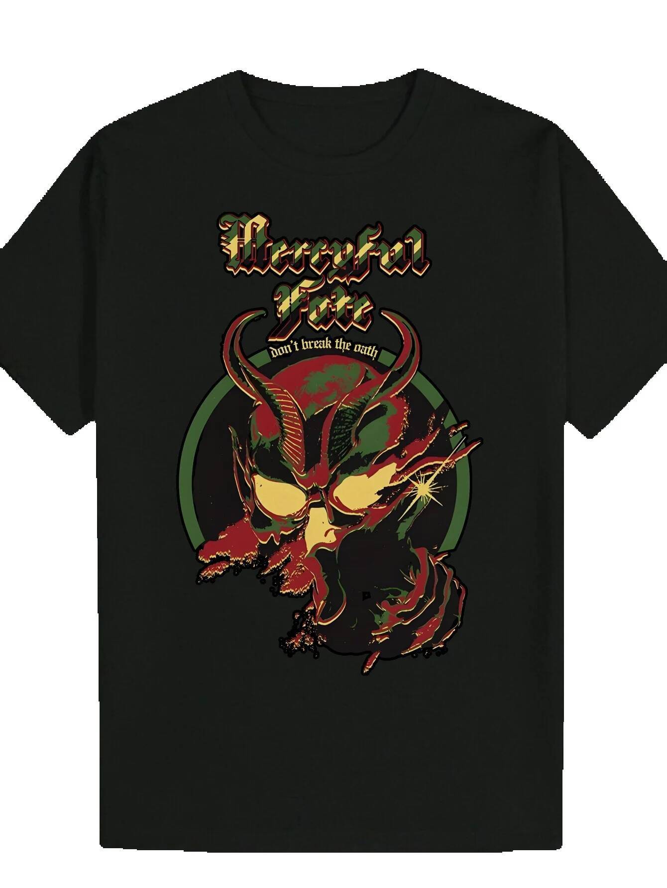 Men's Summer Graphic - Crew Neck Polyester with 'DRAGON VOULE' Black, Machine Washable, Everyday Casual Style T-Shirt | Durable Design,