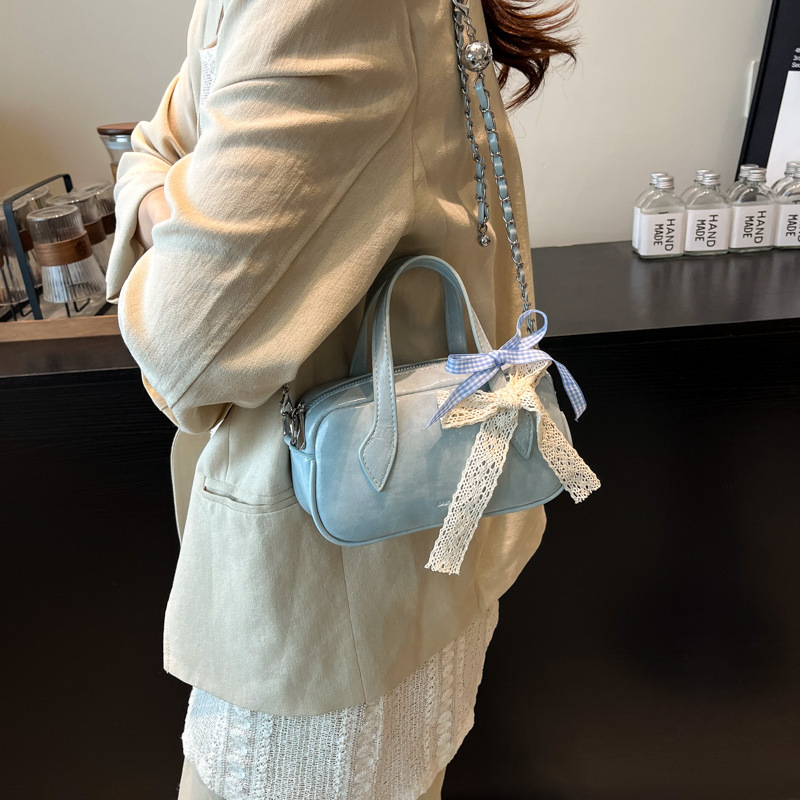 High-end for Women Spring/Summer 2025 New Fashion Crossbody Casual Handbag Boston Bowling Bag ddmymoon