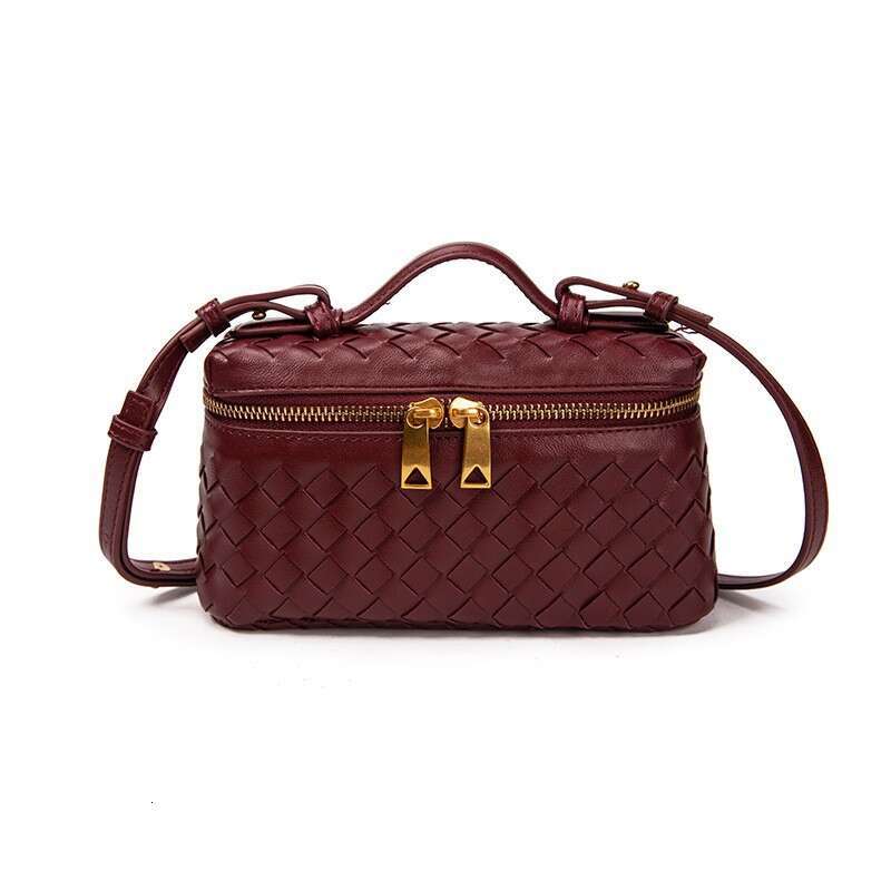 Fashion Trend Lunch Box Handmade New Zipper Bag Trendy Crossbody Square Handbag