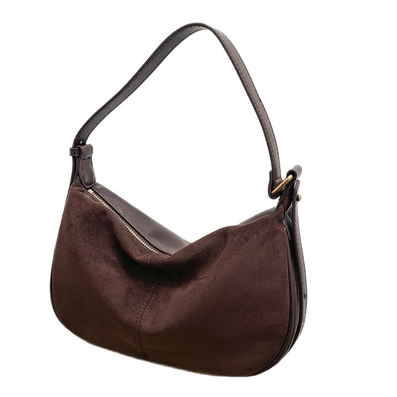 New Suede Underarm Niche Design Dumpling Women's Large Capacity Single Shoulder Crossbody Bag ddmymoon