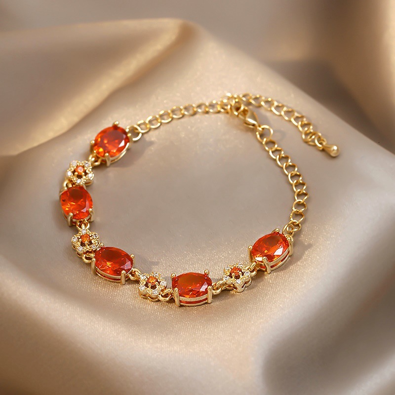 Korean Dongdaemun Fashion New Style Personality Trendy Zircon Exquisite Bracelet Internet Celebrity Temperament Design Hand Jewelry
