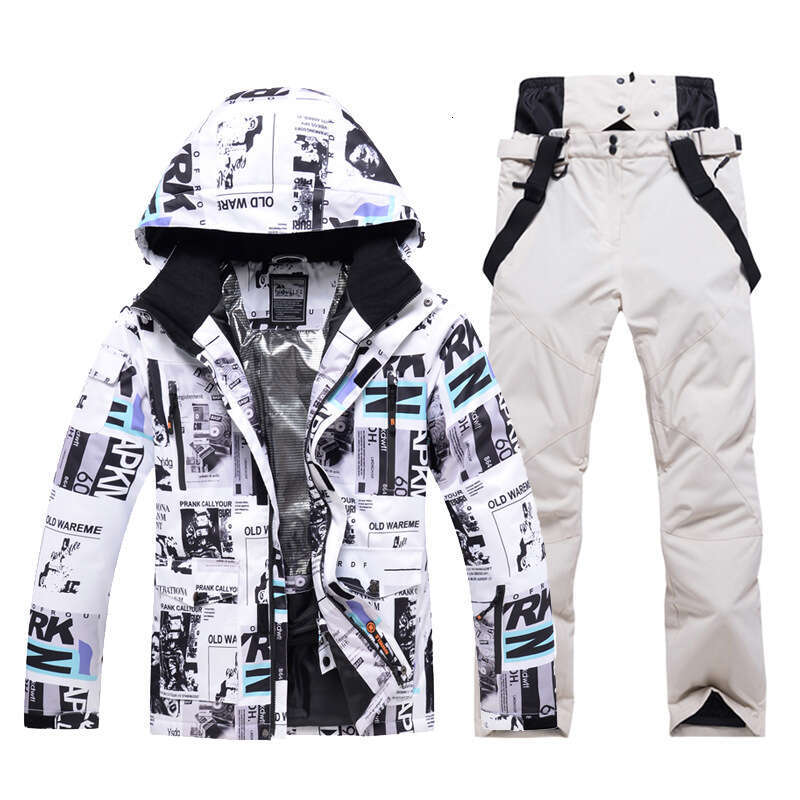 ski suits for men, windproof, waterproof, warm breathable, one piece delivery, single double board skiing clothes and pants
