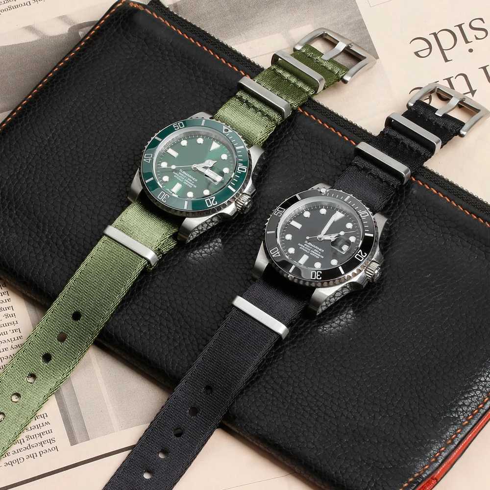 High Density Nylon Watchband for Omega Seamaster Premium Quality Bracelet for Rolex Waterproof Sweat-Profe 20mm 22mm Strap W250811