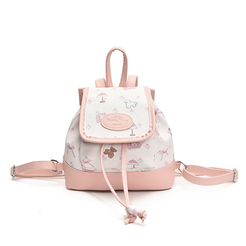 2025 New Niche High-End Stylish Fresh Double Shoulder Backpack for Women Trendy Design Color-Block Small Bag ddmymoon