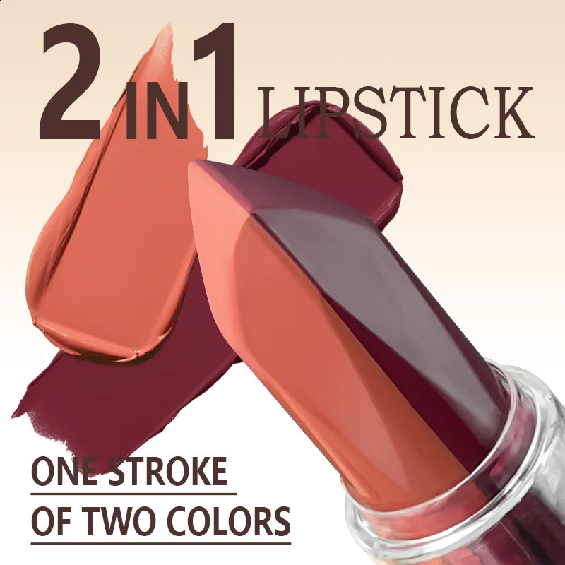 Orange Lipstick Lip Glaze Silky Smooth Matte Lip Gloss Carrot Bright Color Lasting Lip Stick Sexy Women Cosmetics Makeup Product 250809