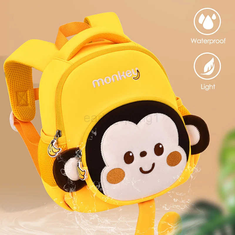 New Monkey School Backpacks for Boys Toddler Kids School Bags Elementary School Students Book Bag Girl Bag Childrens Backpack T250811