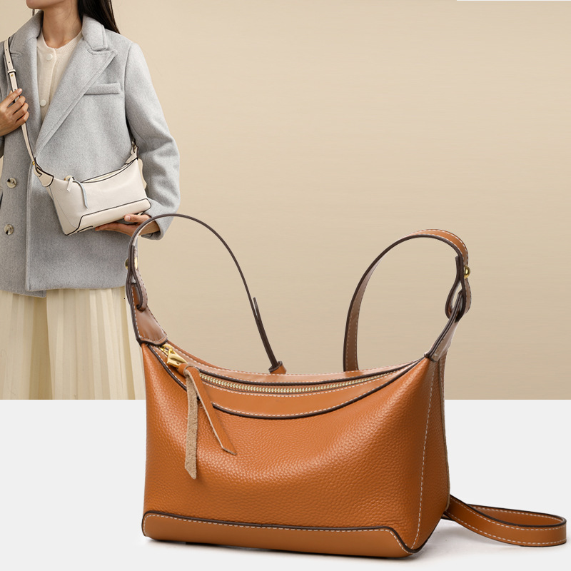 Niche Kite Single Shoulder Underarm for Women High-end Light Luxury Fashion Commuter Cowhide Crossbody Wanderer Bag ddmymoon