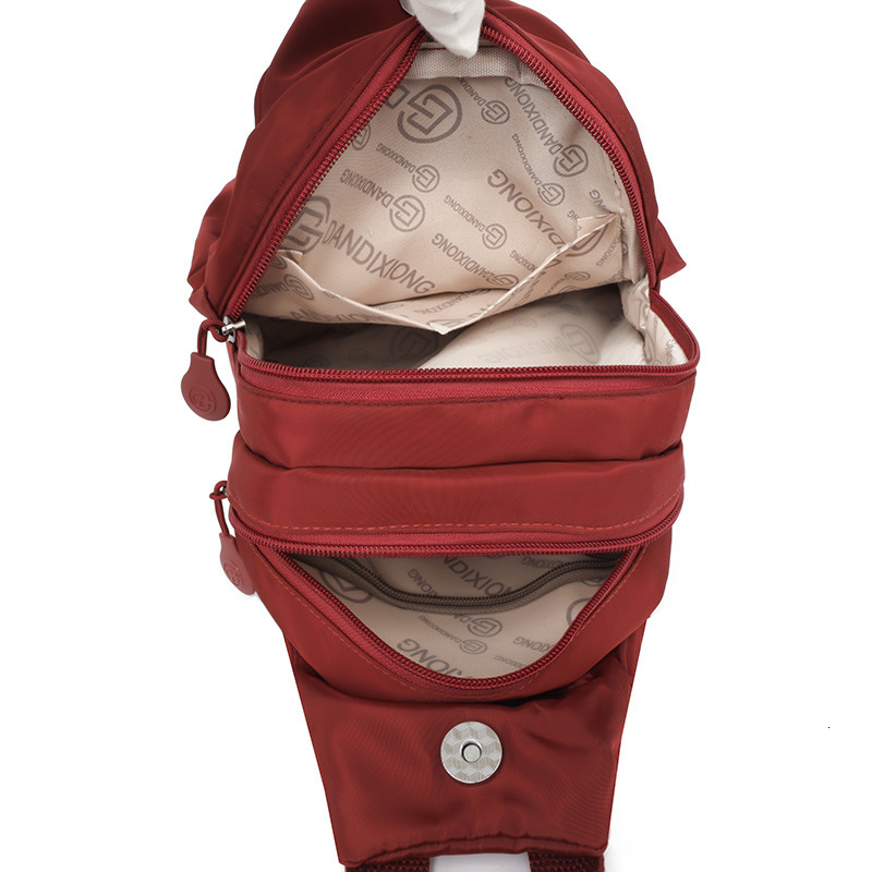 Waterproof Nylon Cloth Women 2025 New Multi-Functional Small Backpack Outdoor casual Chest Crossbody Bag ddmymoon