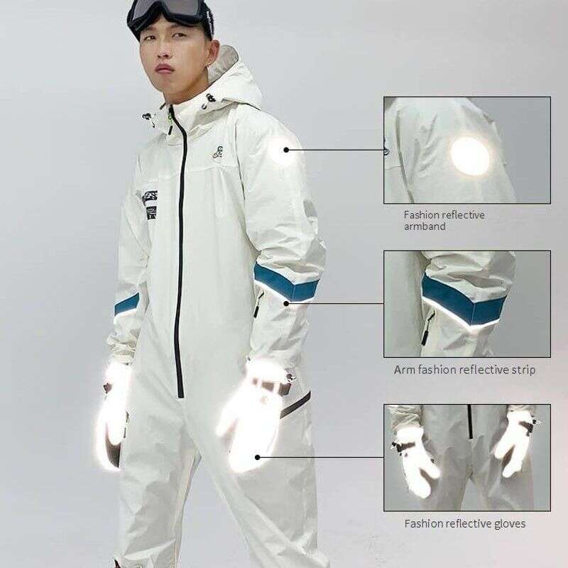 New snowboard one-piece ski suit for men winter windproond waterproof male couple snowfield control thickened to keep