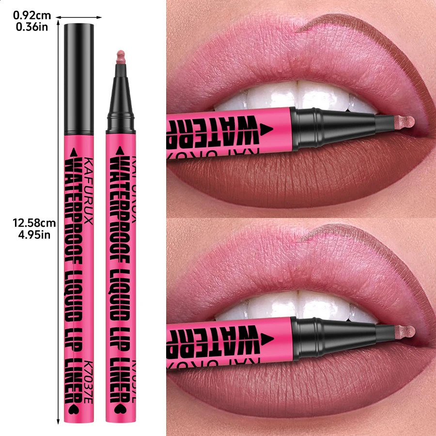 1PC Liquid Matte12-Color Lipliner Pencil Waterproof Plumping Stain Lipstick Natural Lip Liner Outline Lips Contour Makeup 250809