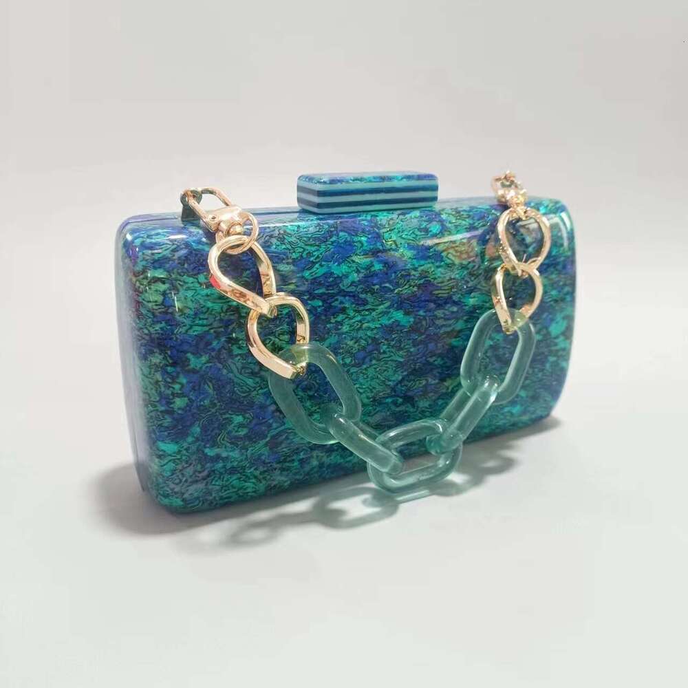 2022 Summer Evening Zebra Pattern Trendy Acrylic Single Shoulder Chain Bag for Women