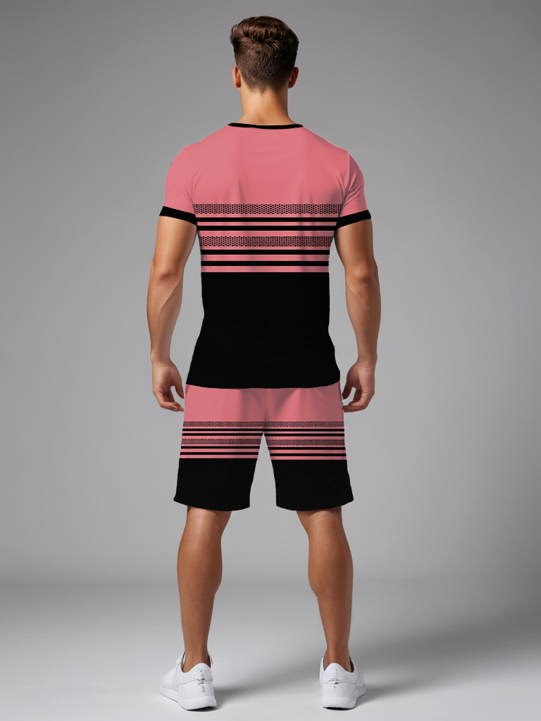 Custom Mens Alphabet Pattern Outfit Ensemble Breathable quick drying fabric - 0812