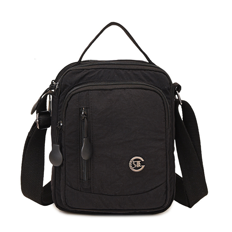 Lightweight waterproof nylon unisex outdoor casual multi-compartment large capacity shoulder crossbody bag ddmymoon