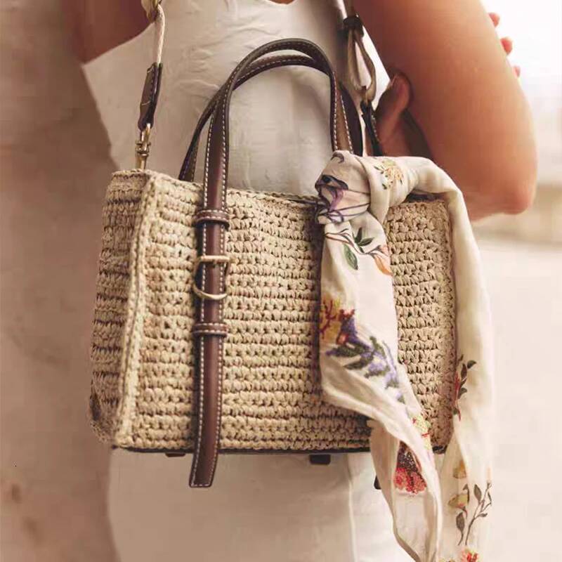 Fashionational Casual Woven Light Designer Straw Handbags All-match Personality Crossbody New Women's Tote Bags high-quality