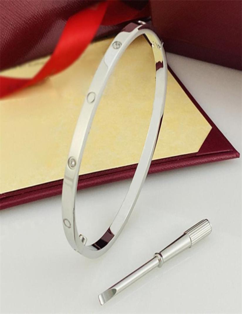 Love designer bracelets Stainless Steel Bangle Cool Braclets For Men Favs Armband Cuff Bangles 18k Gold Braclet Pulsera De SuerteLJSY2823391