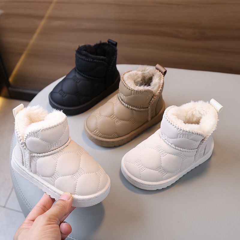 Baby Infant Snow Boots Toddler Winter Shoes Cutefeet Kids Outdoor Warm Plush Boots Windproof Waterproof Little Kid Cotton-padded Shoes Size 19 - 30