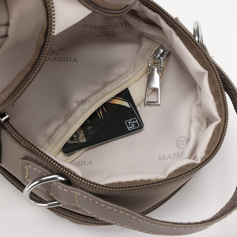 Casual Lightweight Nylon Women's New Simple Double Layer Large Capacity Shoulder Crossbody Shell Bag ddmymoon