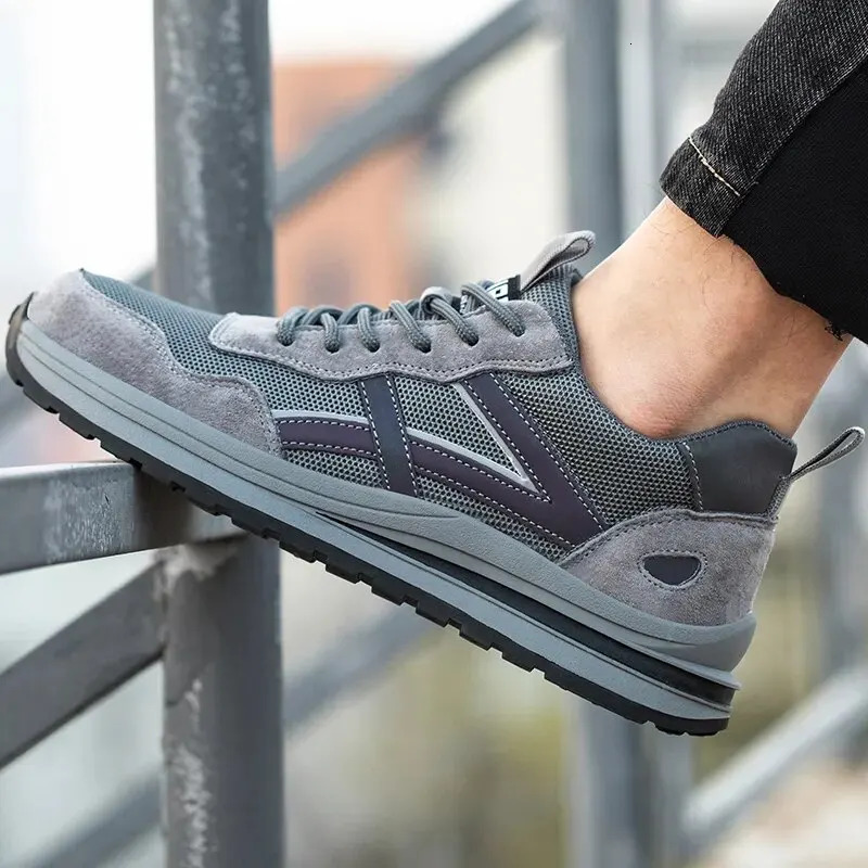 Safety Boots Working Shoes For Men Steel Toe Lightweight Footwear Security 250805