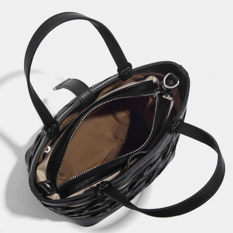 Chinese Style Small Tote Bags For Women Designer Handbags And Purses 2025 New In PU Hand Woven Hollow Top Handle Shoulder