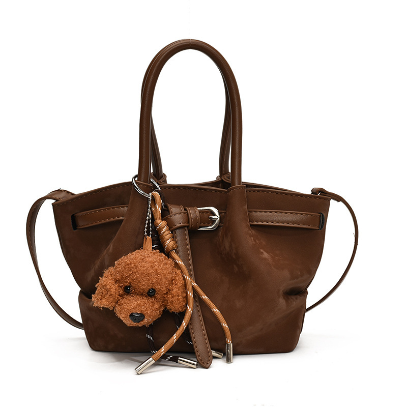 Niche Dumpling for Women 2025 New Style Personality Belt Buckle Handbag Large Capacity Commuter Shoulder Crossbody Bag ddmymoon