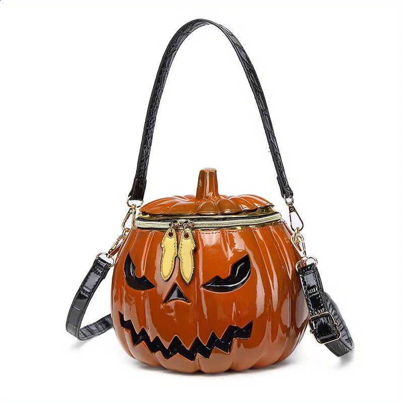 Pumpkin Purse Novelty Purses for Women FunnyHalloween Purses and Handbags Pumpkin Crossbody Bag 250807