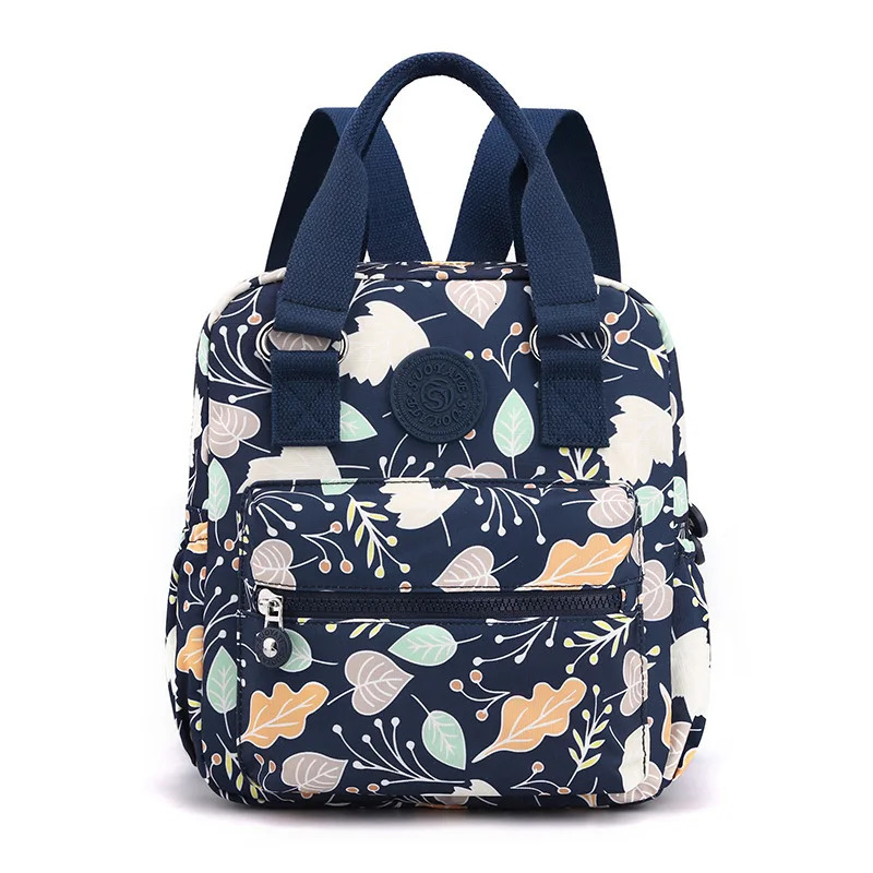Fashion Floral Pattern Women Small Backpack High Quality Waterproof Fabric Shopping Pretty Style Girls Daypack 250811