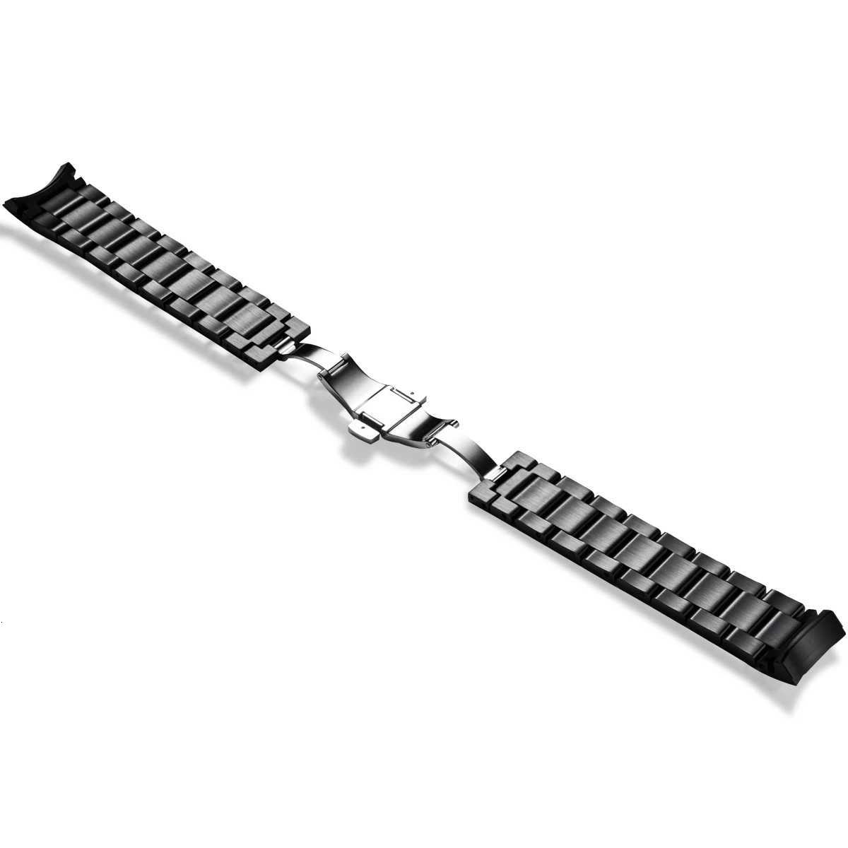 0BLVLO High Quality 22mm Stainless Steel Butterfly Clasp Watchband Watch Bracelet for Men Mechanical Watches Quartz W250811