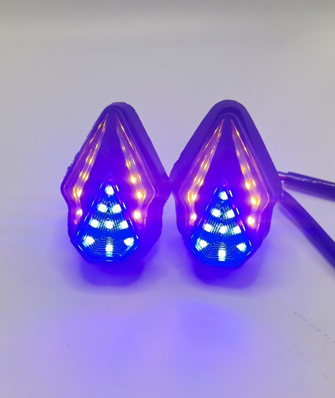 Flashing Red Firework Pattern LED Rear Brake Lights for Customized Vehicles turn signal