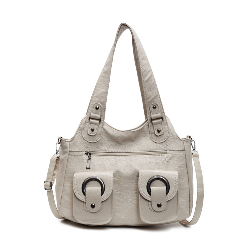 Fashion Single Shoulder New PU Women's Commuting Large Capacity Tote Crossbody Bag ddmymoon