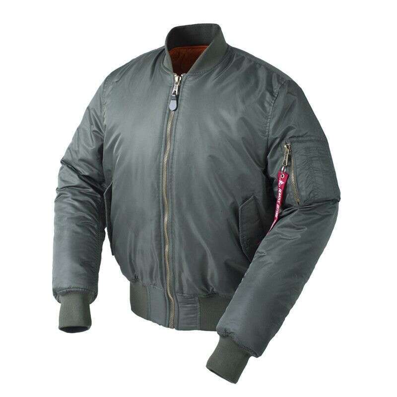 Men's Clothing 2024 New Reversible Wear Loose Short Vintage Aviator Jacket Baseball Jersey