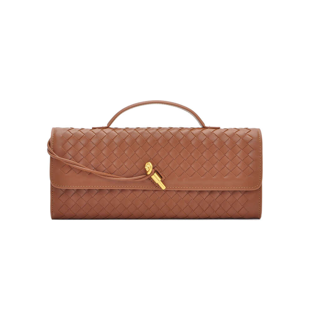 High-end Woven Single-shoulder Baguette Fashionable Exquisite Horizontal Clutch Evening Versatile Women's Crossbody Bag