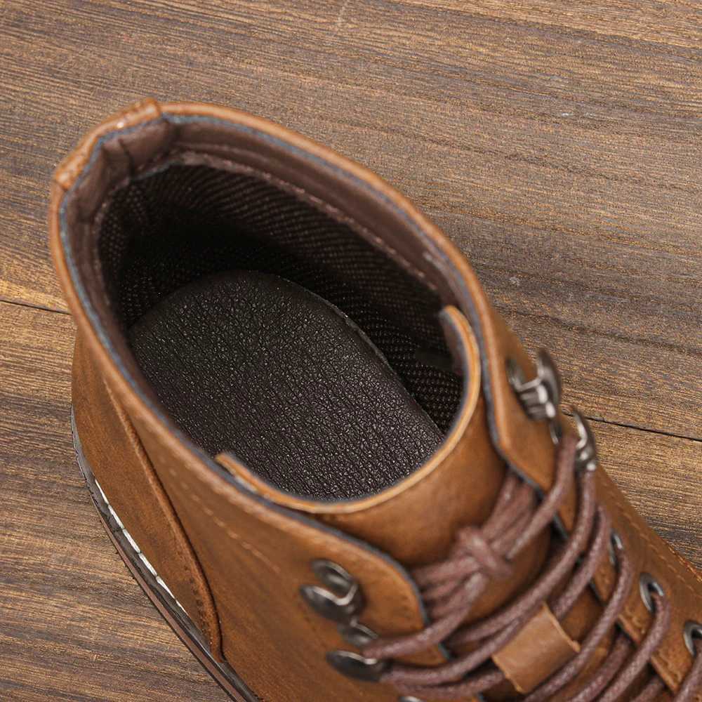 Mens Classical Leather Ankle Boots Comfortable Spring Fashion Men boots W250811