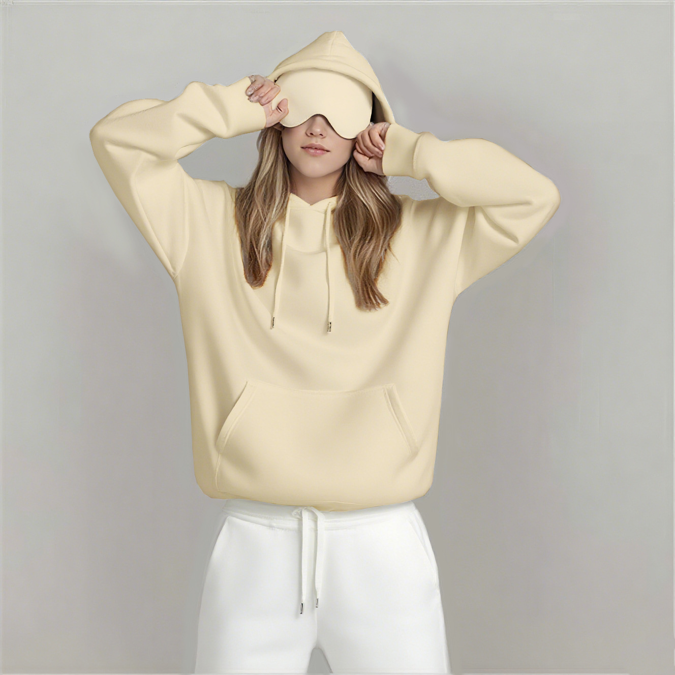 Fall/Winter 2025 Loose Dropped Shoulder Casual Style Simple Commuter Style Hooded Eye Mask David Jacket