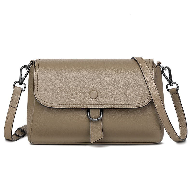 Casual leather bag, trendy and fashionable women's simple multifunctional crossbody bag large capacity soft leather shoulder bag designer bag