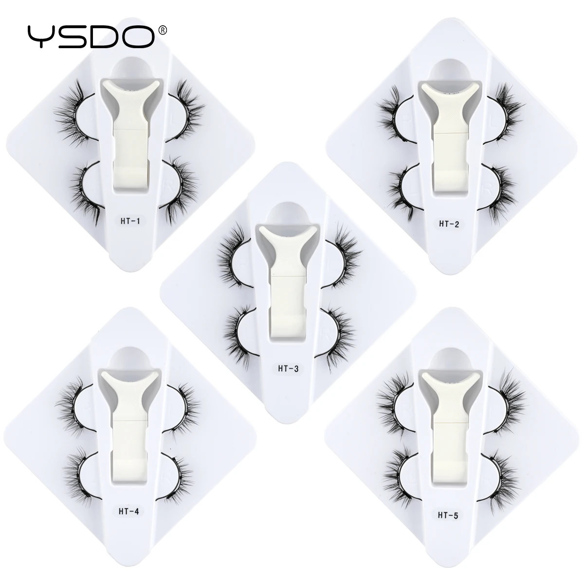 YSDO Magnetic Eyelashes Set 1/2 Pair Reusable No Glue Needed False Eyelashes with Magnetic Tweezers 3D Faux Lashes Makeup Tool 250805