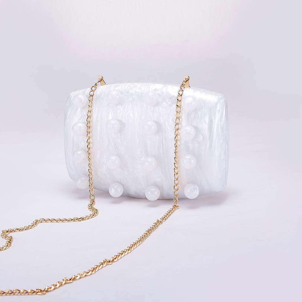 Women's New Fashion Circle Acrylic Evening Bag Single Shoulder Crossbody Party Clutch