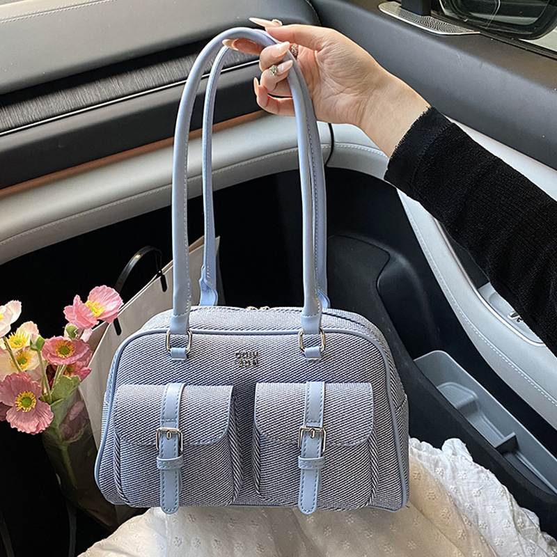2025 New Fashion Color-Block Boston for Women, Trendy Handbag and Shoulder Bag ddmymoon