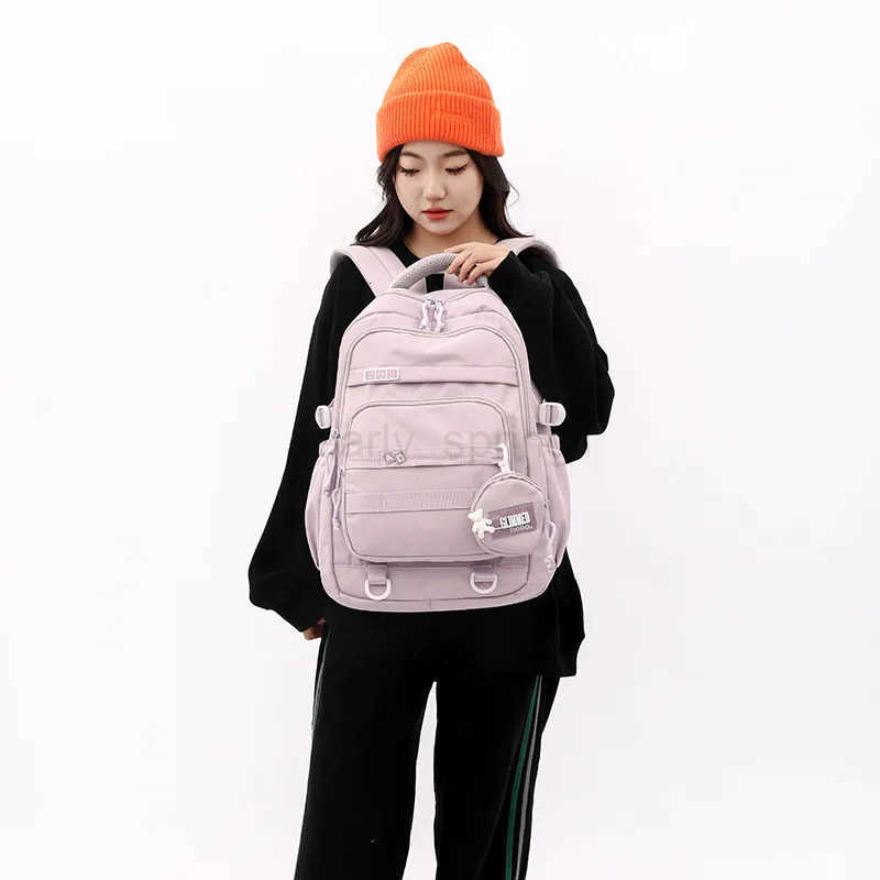 New Junior Middle School Student Girls Backpacks Boys 12 To 14 Years Lightweight Large Capacity Senior High School Bags For Teen T250811