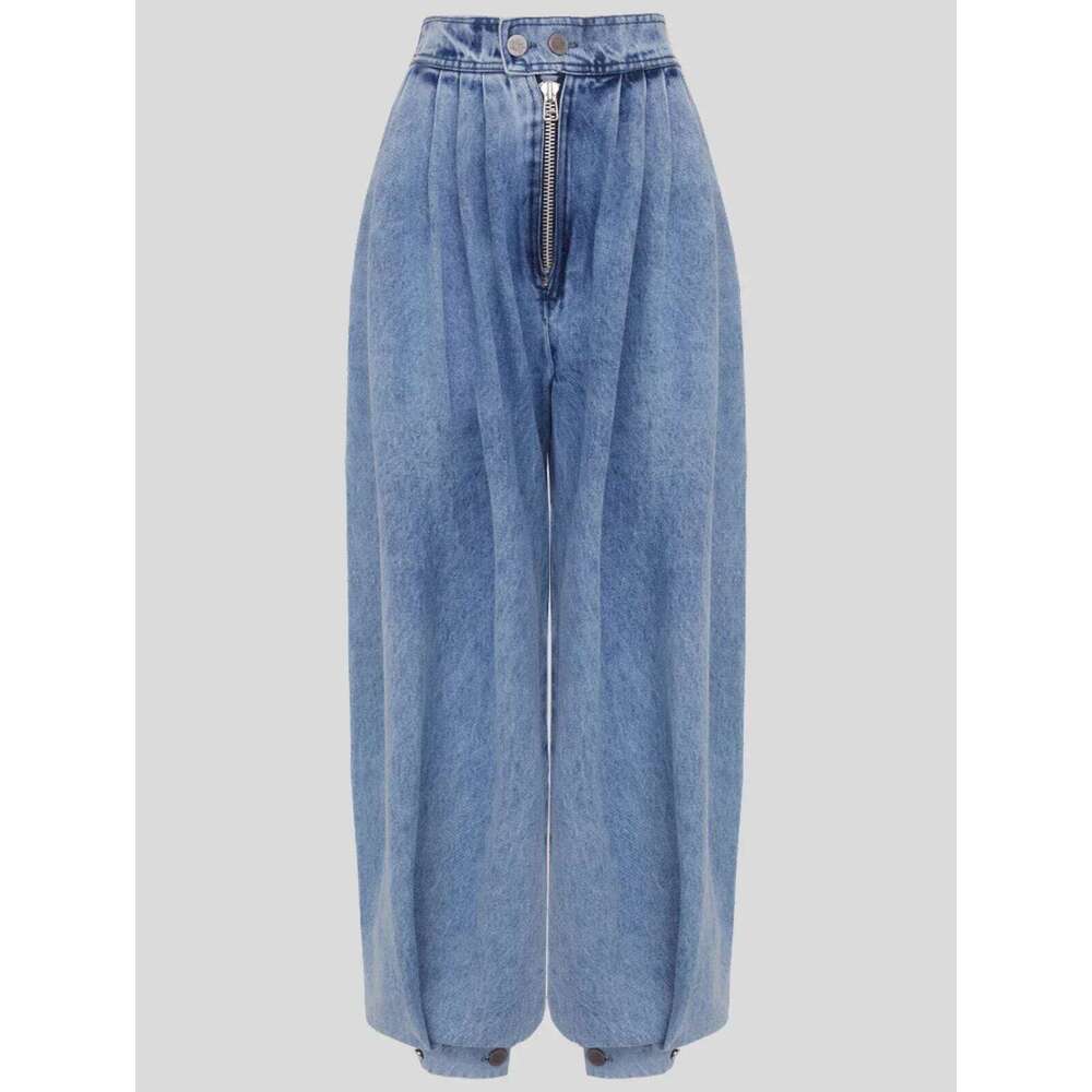 Women Spring High Waist Zipper Loose Harem Trousers Jeans Female Vintage Balloon Ladies Casual Denim Pants
