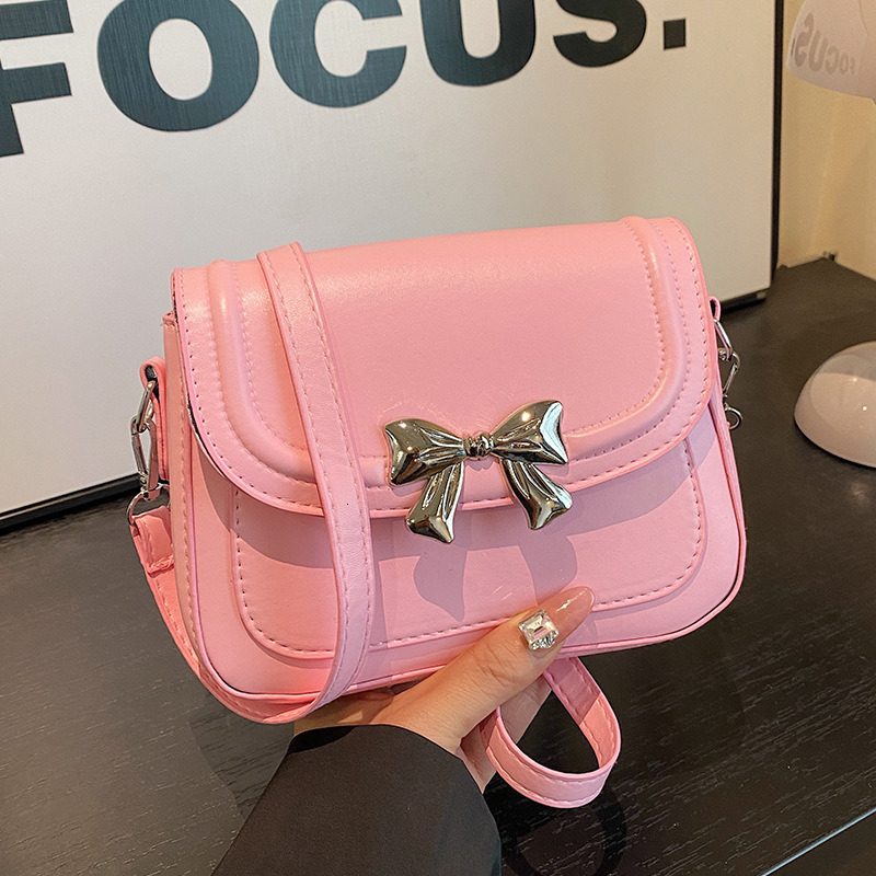 2025 Autumn New Shoulder Bag bag Niche Bow Bag Women s Small Square Bag Autumn New women s Designer Bag New Fashionable Women s Crossbody Bag