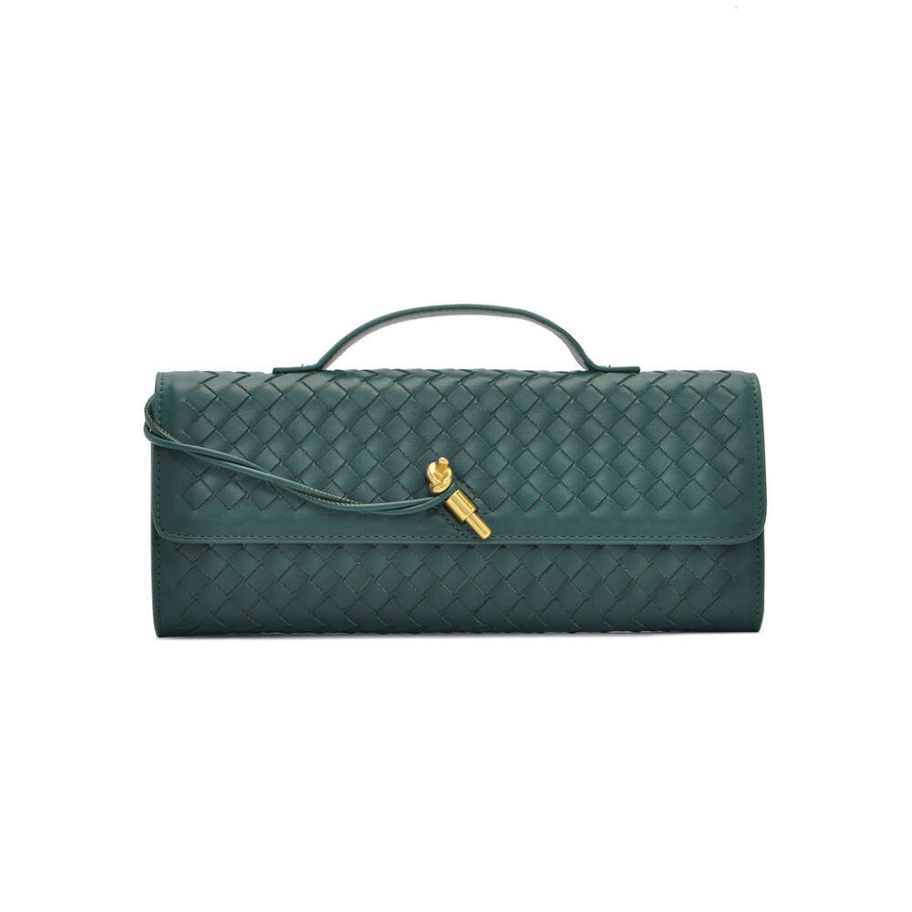 High-end Woven Single-shoulder Baguette Fashionable Exquisite Horizontal Clutch Evening Versatile Women's Crossbody Bag