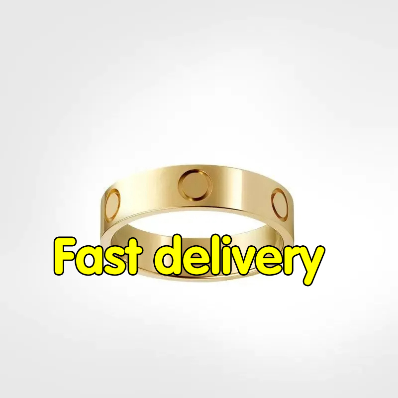 Ring Designer Ring Luxury Rings Jewelry Solid blue colour letter fancy diamond ring Valentine's Jewellery Diamond ring couple wedding promise rings gift size 6-10