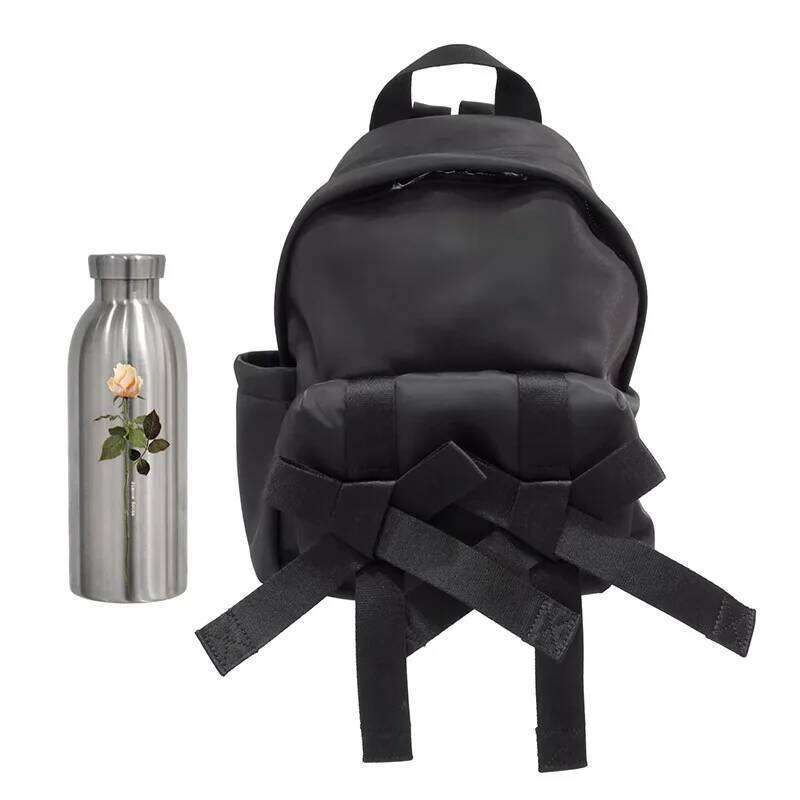Bow Pearl Mochila Portable Nylon Mochilas Mujer New Casual Backpack Large Capacity Bolsa Korean Fashion Bags for Women