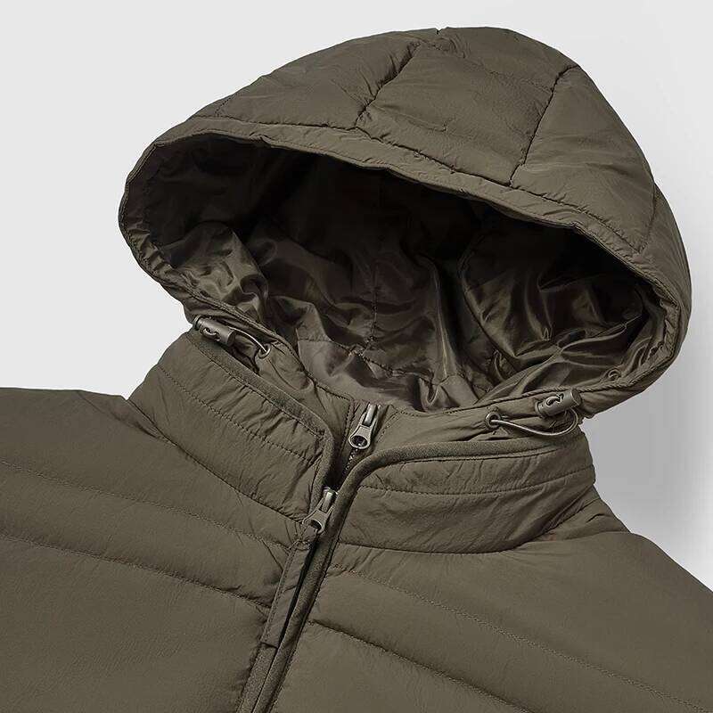 IATION Water-Resistant Down Jacket Unisex Streetwear Warm Loose Fit Outerwear with Detachable Design for Men