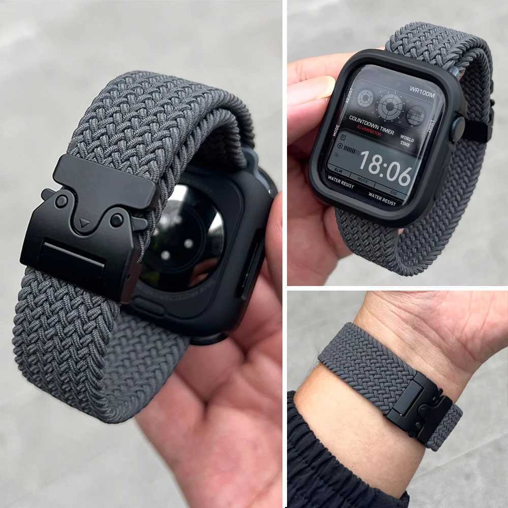 Parachute Straps for Apple Watch 10 Band 46mm 42mm 45mm Ultra 49mm 44mm 41mm Braided Bracelet Correa Iwatch Series 9 8 SE 5 6 7 W250811