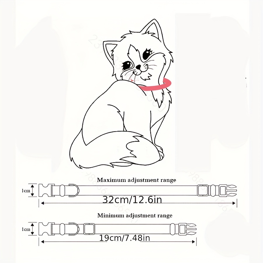 New Flower Run Pet Cat Collar Night Out Safety Reflective Cat Scarf Quick Detachable Bell Necklace Adjustable Length