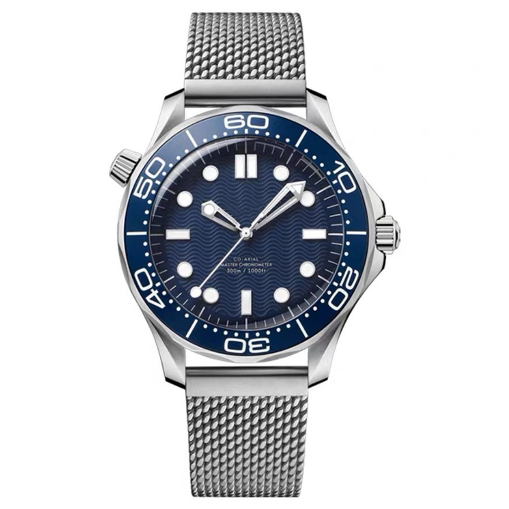 JASON007 AAAA OME Master 300 Series Luxury Mens Watch 42Mm Stainless Steel Strap Sapphire Mirror Folding Clasp Designer Quartz Watches Men Montre reloj