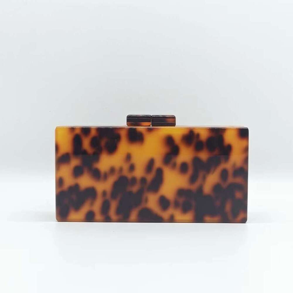 2022 Summer Evening Amber Color Trendy Acrylic Shoulder Chain Bag for Women